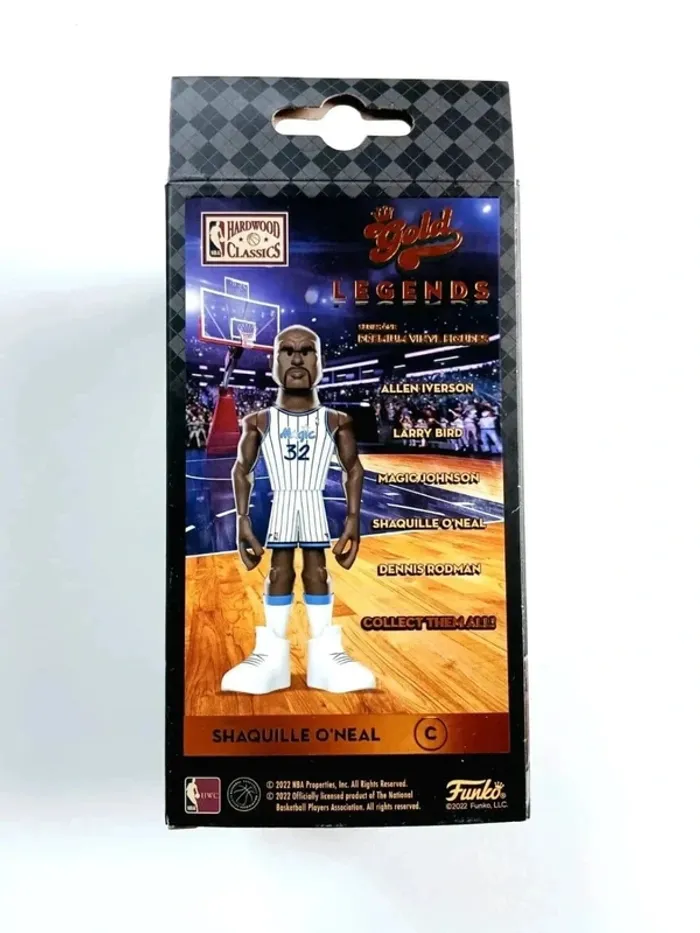 Figurine vinyle Funko NBA All Stars Gold Shaquille O'Neal Chase - photo numéro 2