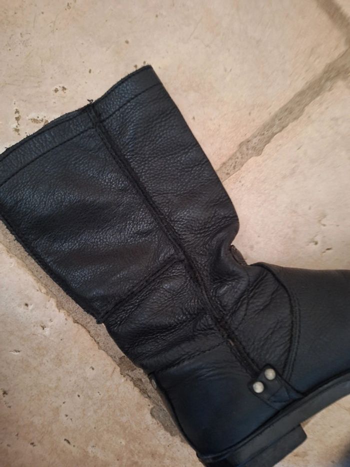 Bottes palladium en cuir grainé - photo numéro 4