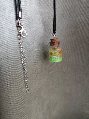 Ensemble Pendentif bouteille lumineux