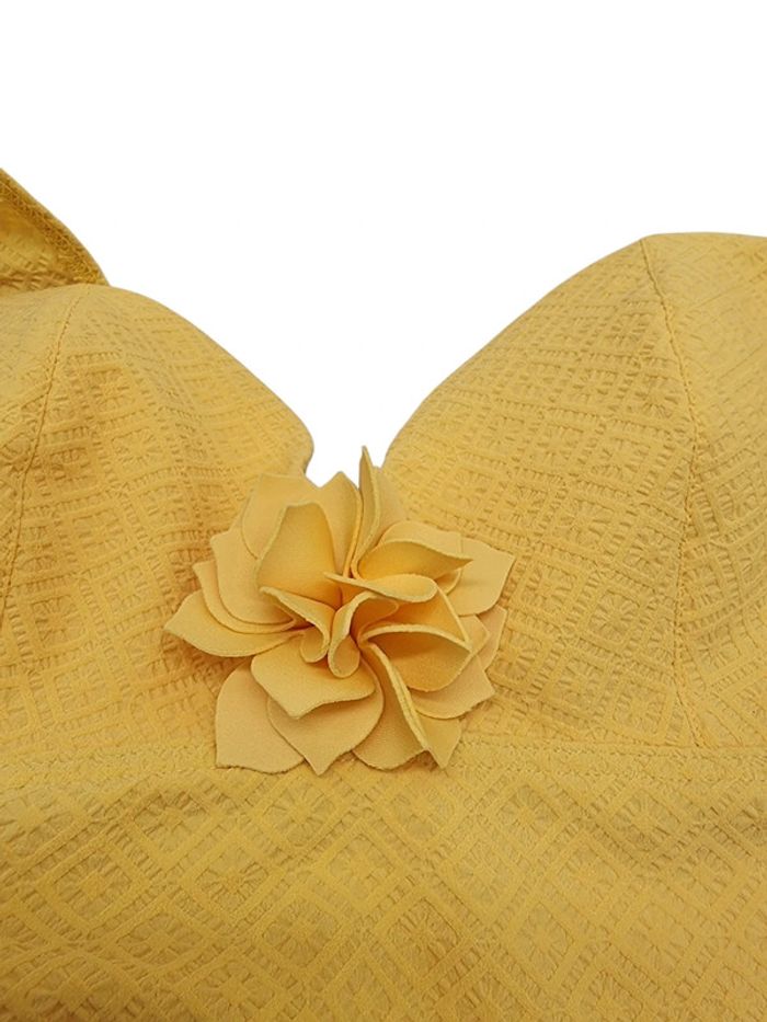 Simone Pérèle Maillot de bain 1 pièce sans armature - Jaune Mimosa - photo numéro 6