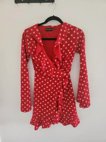 Robe rétro petit pois