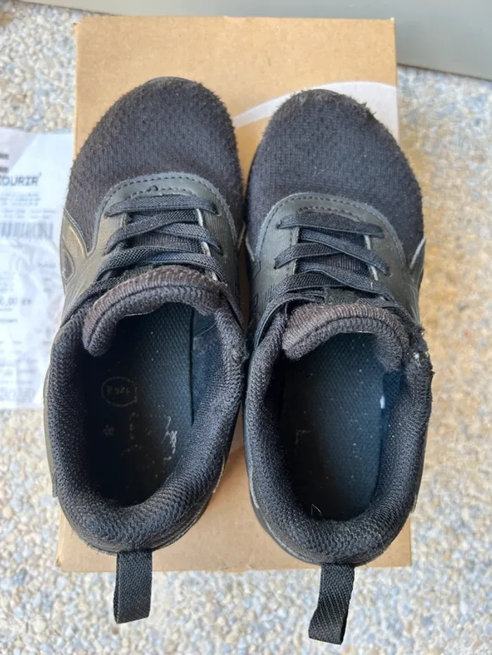 Chaussures Baskets enfant Asics Gel quantum 90 IV PS noires - photo numéro 7