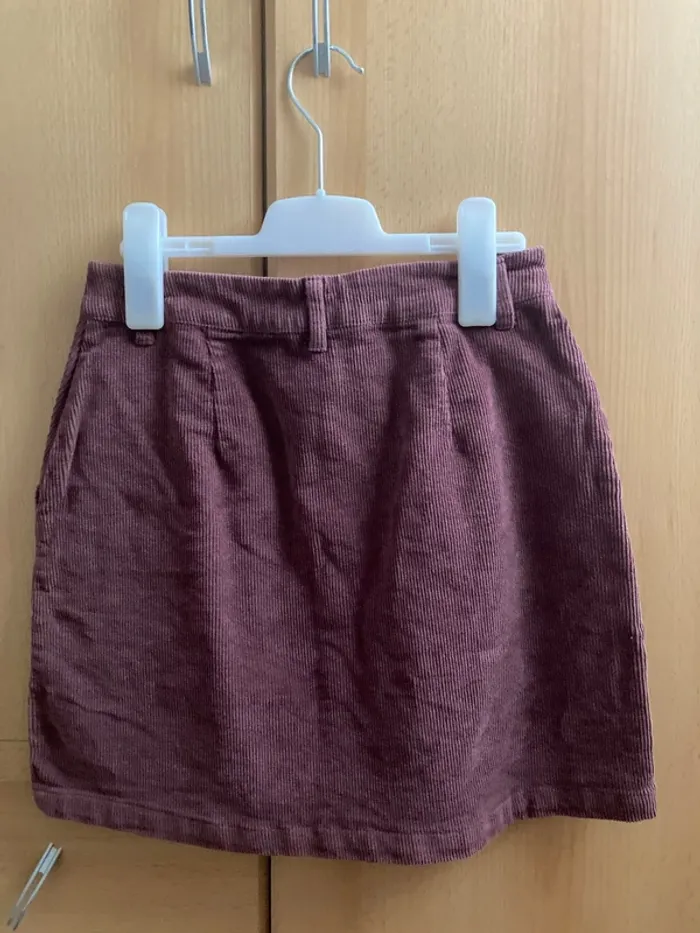 jupe courte mauve - photo numéro 4