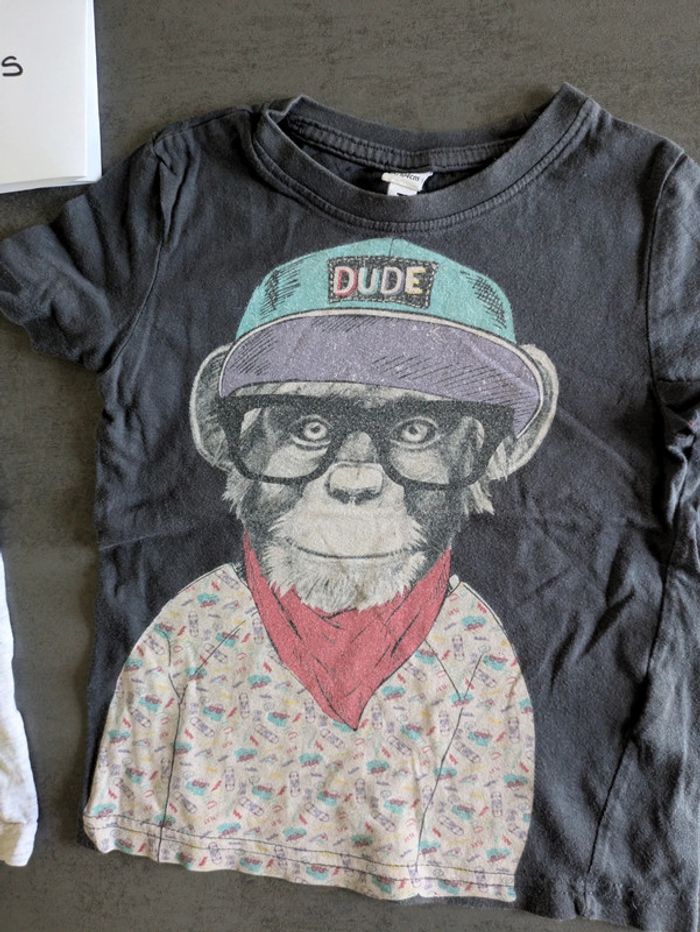 Lot tee shirts été bébé garçon Okaïdi 4 ans - photo numéro 5