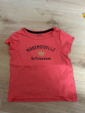 T-shirt fille corail