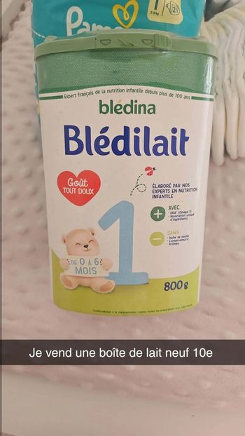 Boite de lait bledina premier âge
