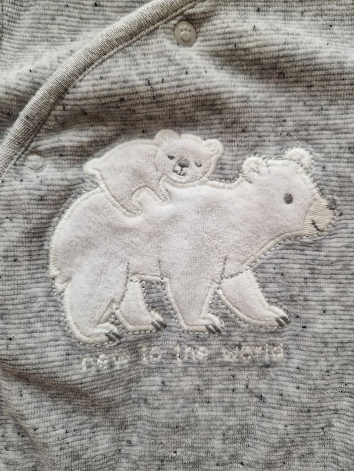 Pyjama/Dors-bien C&A 2-3 mois Ours Polaire Gris Clair - photo numéro 2