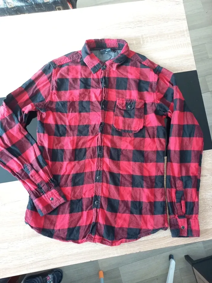 Chemise écossaise homme S - photo numéro 3