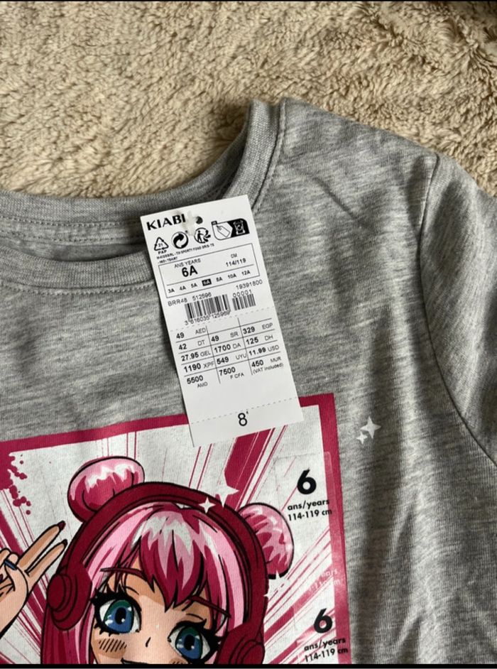 Tee shirt manche longue  neuf 6 ans - photo numéro 3