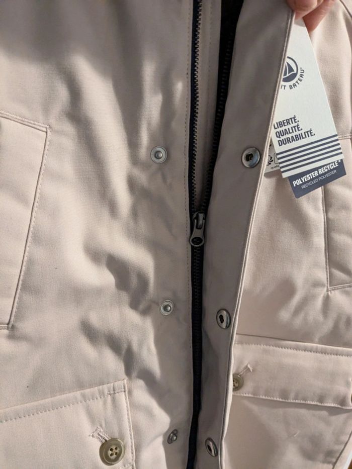 Manteau fourré moumoute 5 ans fille rose pâle - photo numéro 5