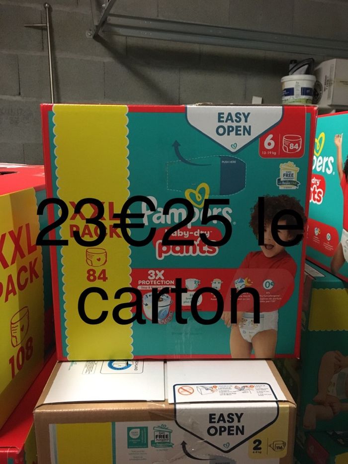 84 couches Pampers baby dry pants taille 6