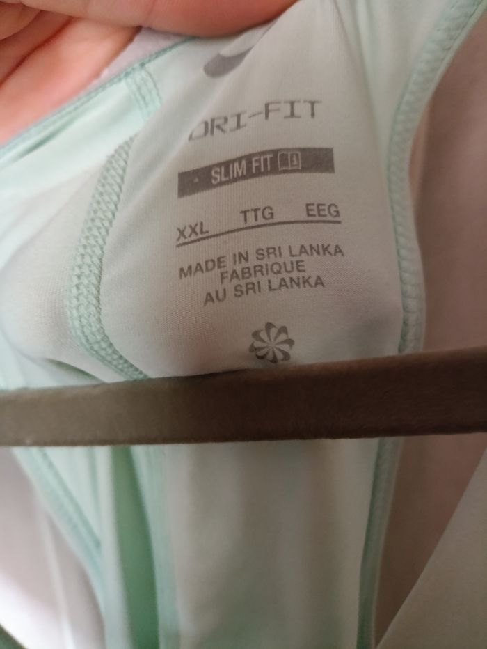 Débardeur Nike vert d'eau - photo numéro 3