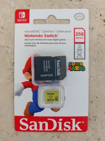 Carte micro SD 256 Go Nintendo Switch NEUVE