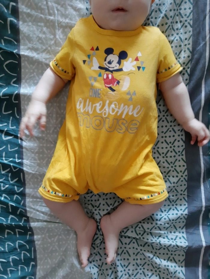 Barboteuse/combishort Disney 3M mixte