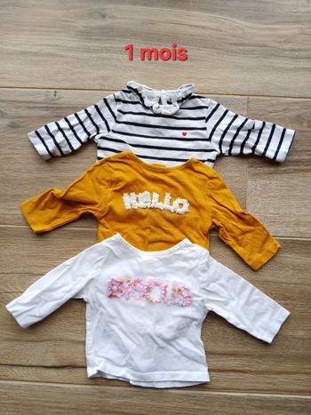 Lot t-shirts manches longues 