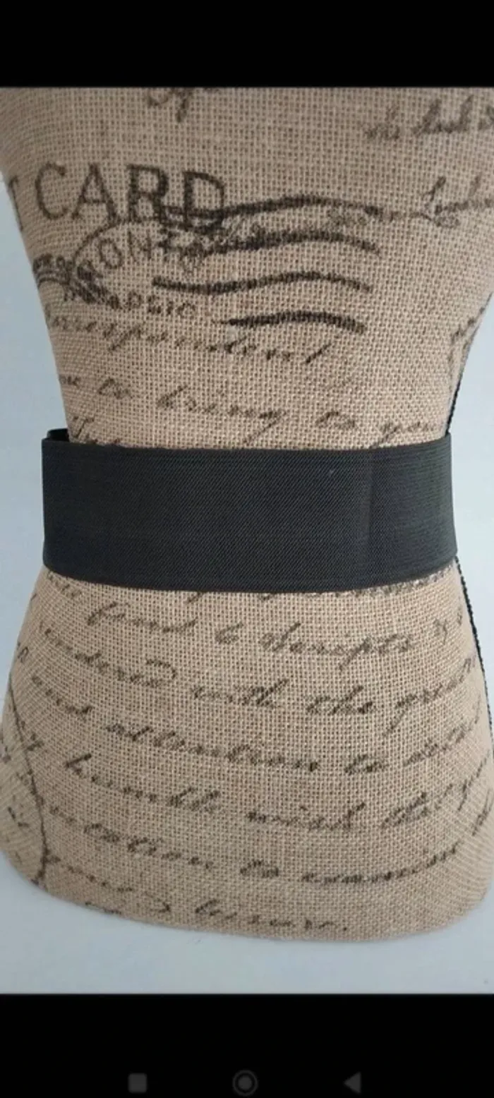 Ceinture élastique verte argenté femme 80 cm - photo numéro 9