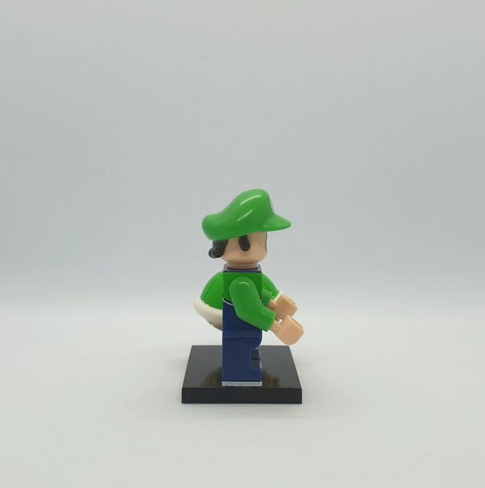 🍄 Figurine Super Mario - Bébé Luigi avec une Carapace Verte - (Style Lego) 🍄 - photo numéro 8