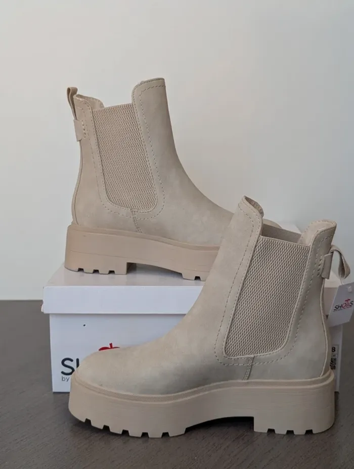Bottines femme basse beige Le temps des cerises Taille 38 - photo numéro 2