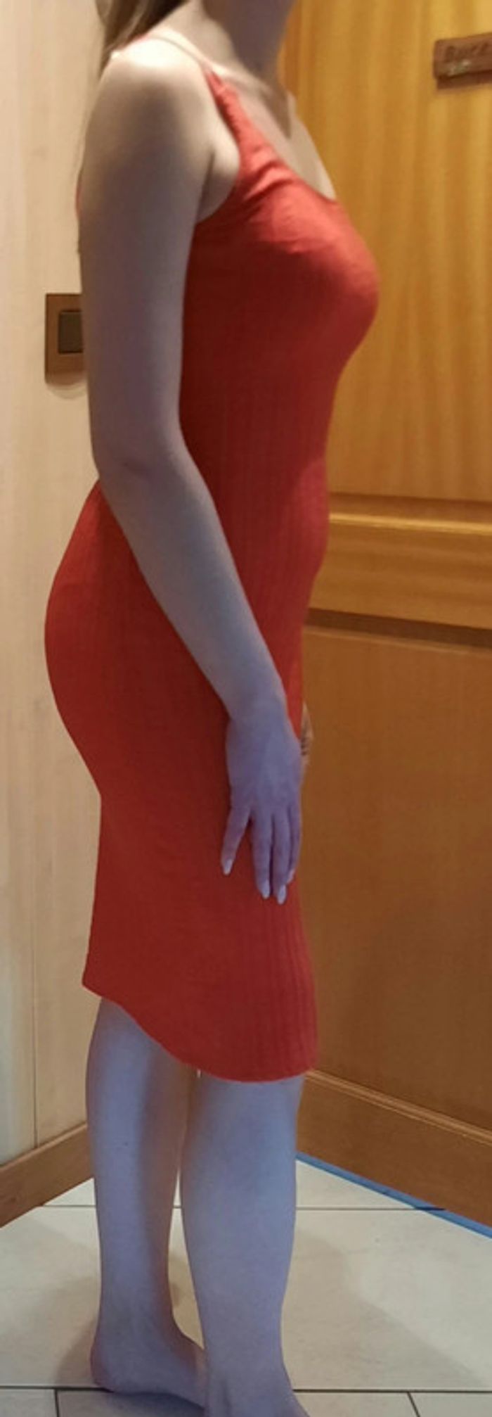 Robe longue rouge Zara M - photo numéro 2