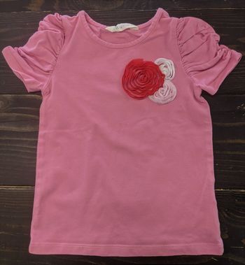 Tee shirt rose H&M fille 2-4 ans