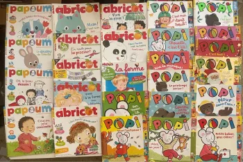 Lot de magazines et revues enfant bébé Papoum Abricot Pipo