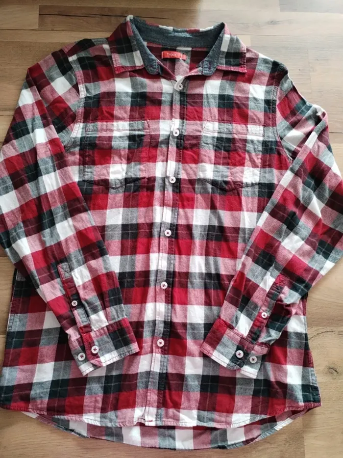 Chemise à carreaux homme taille 40 Tissaia