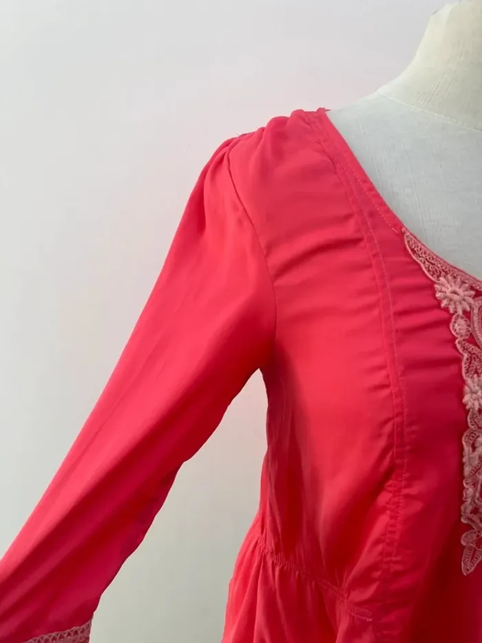 Superbe Blouse Kilibbi satin et dentelle 🌸 M 38 - photo numéro 2