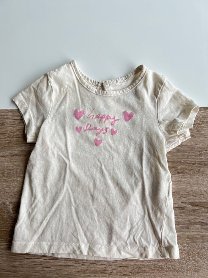 Lot tee shirt fille 18 mois - photo numéro 5