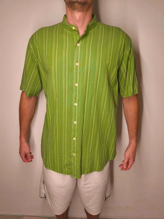 Chemise Warren & Parker Homme Taille M Vert