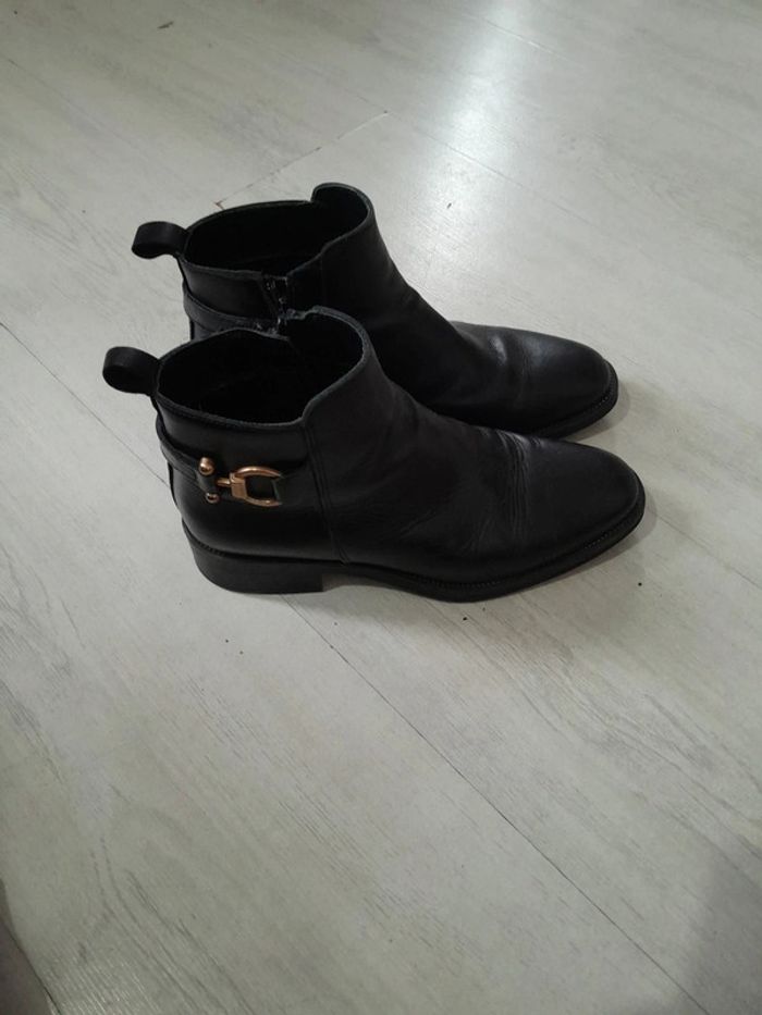 Bottines cuir Alpe cuir taille 37 - photo numéro 2