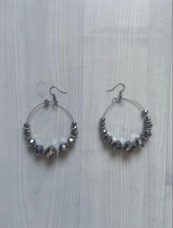 Boucles d’oreilles créoles  fantaisie 