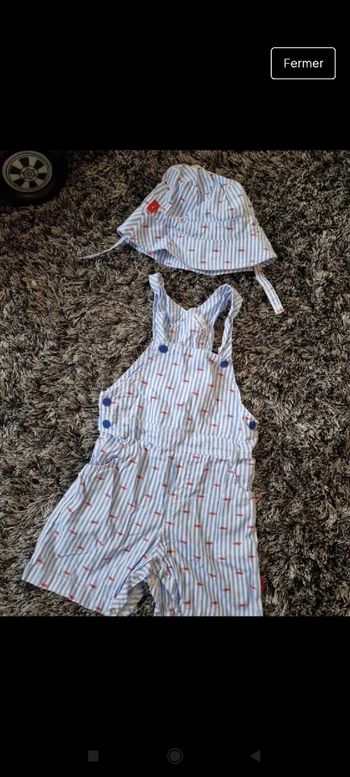 Combi short et chapeau