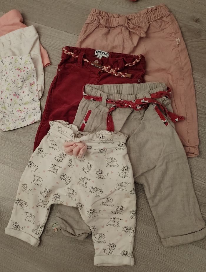 Petit lot pantalon printemps/été fille