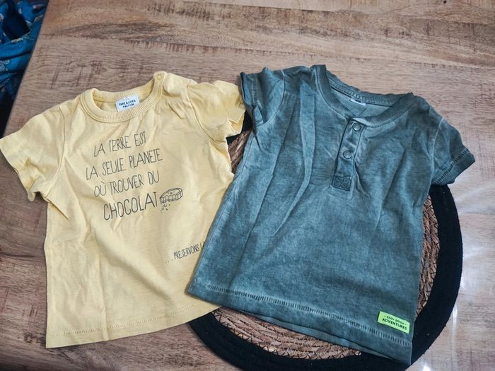 Lot tee shirt 9 mois
