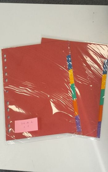 Lot de 2 paquets d intercalaires neufs