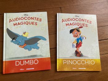 Lot de 2 livres « Disney » : Dumbo et Pinocchio
