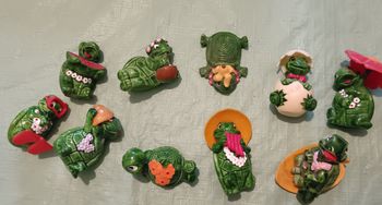 Collection vintage figurines tortues Kinder