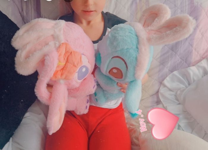 Lot de 2 peluches Stitch et Angel neuves - photo numéro 2