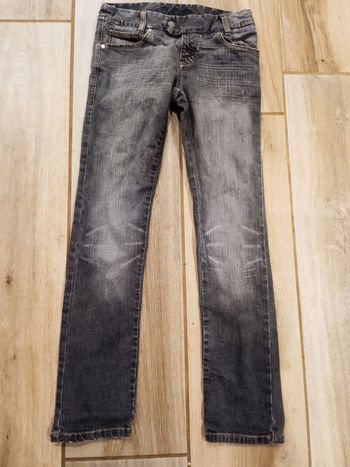 jeans gris fille 10-11 ans