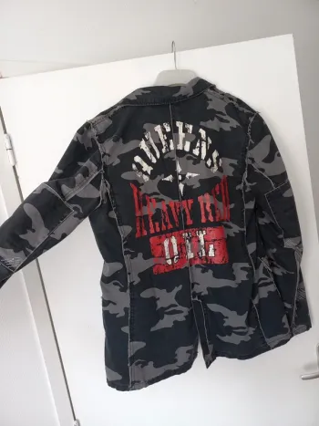 Veste style militaire camouflage T.M