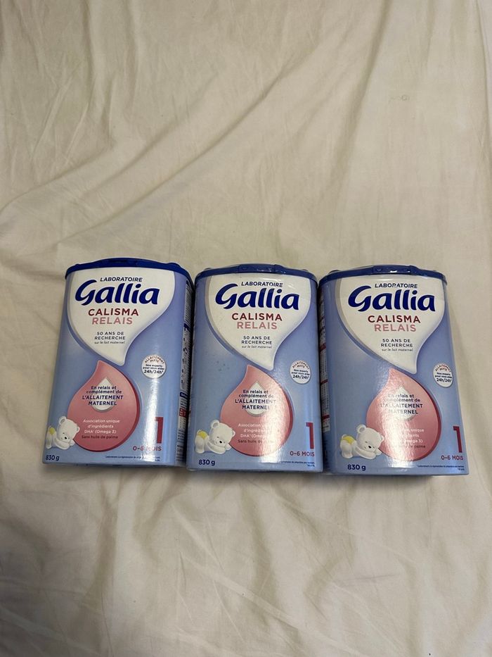 Lot de 3 boîtes - lait gallia