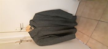 manteau avec capuche  hiver gris 