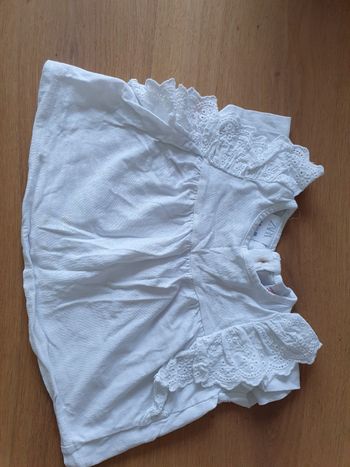 Lot de 2 t-shirts manches courtes zara 3-6 mois