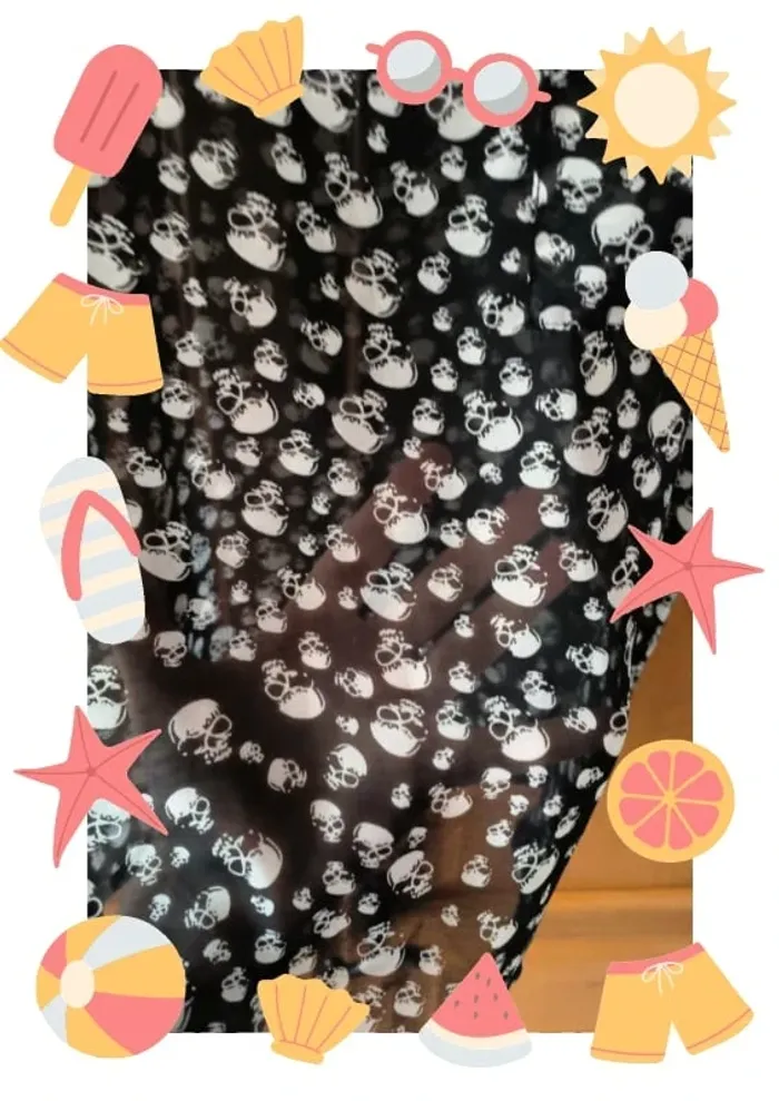 Top débardeur fluide et transparent skull têtes de mort 36 - photo numéro 3