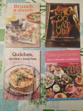 Lot de 4 livres de cuisine