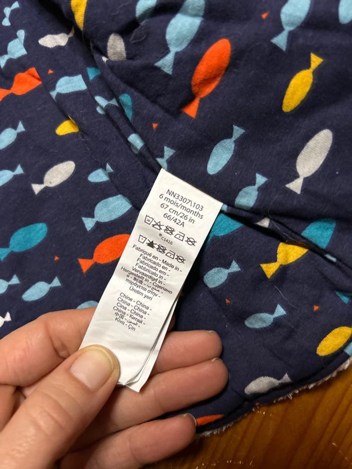 Manteau polaire blanc 6mois orchestra - photo numéro 4