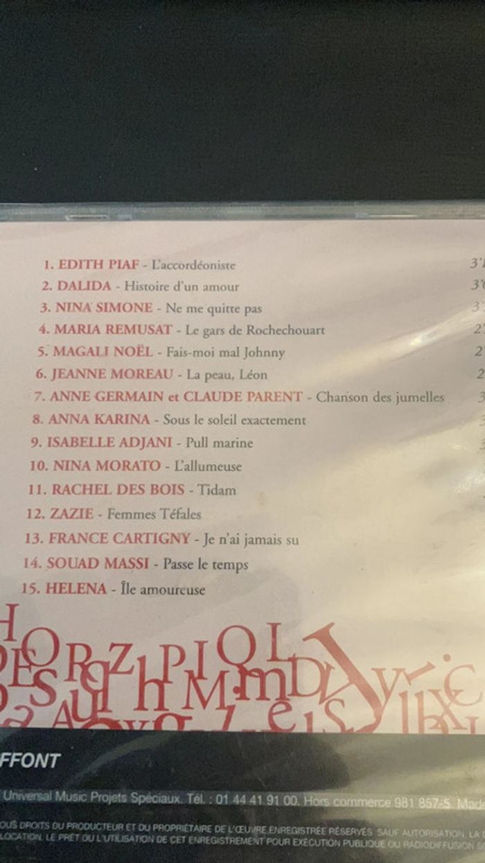 CD. Paroles de Femmes. - photo numéro 3