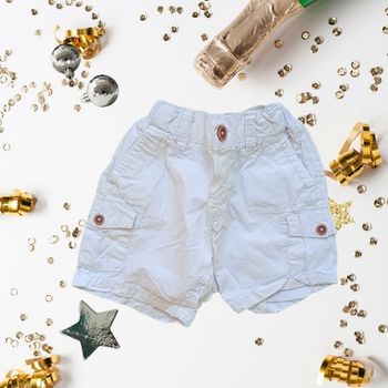 Short cargo blanc pour bébé garçon, Prêt pour l’aventure, taille 18 mois