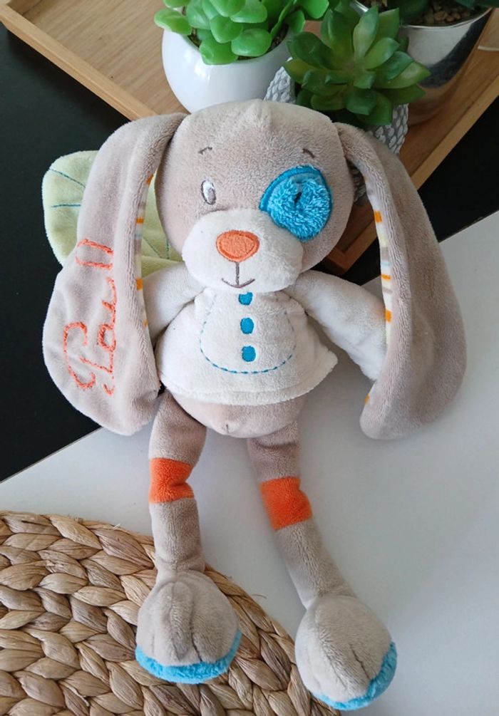 Péluche doudou Lapin Personnalisée Neuf 🌿🎁