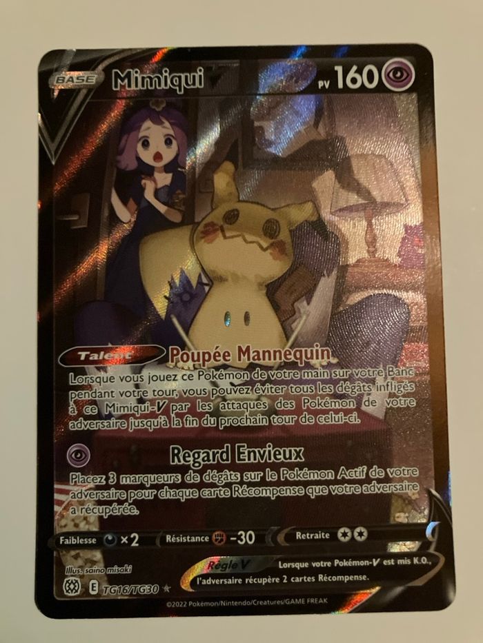 Carte pokemon Mimiqui V alternative